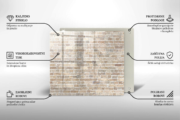 Protection plaque induction Mur de briques lumineuses