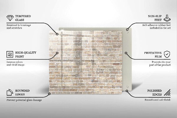 Protection plaque induction Mur de briques lumineuses