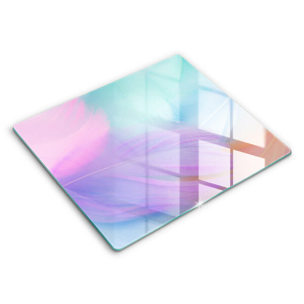 Protection plaque induction Plumes pastels