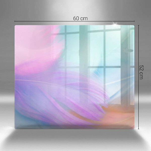 Protection plaque induction Plumes pastels