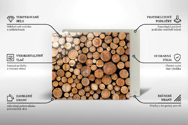 Protection plaque induction Des troncs d'arbres