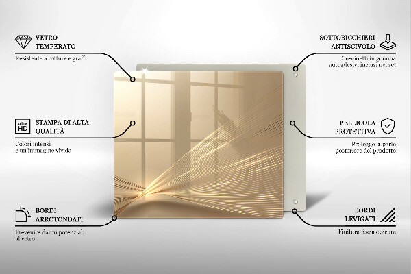 Protection plaque induction Abstraction moderne