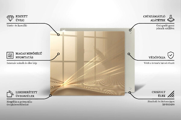 Protection plaque induction Abstraction moderne