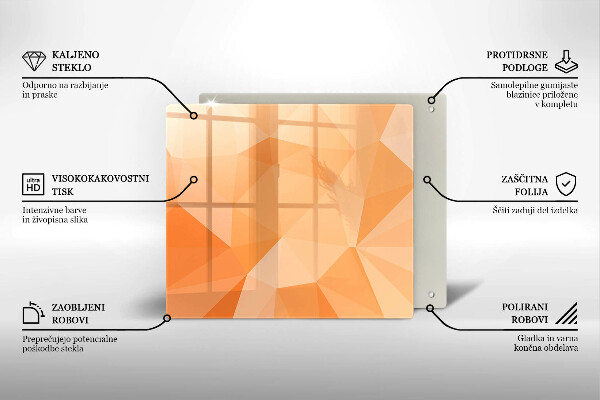 Protection plaque induction Fond géométrique