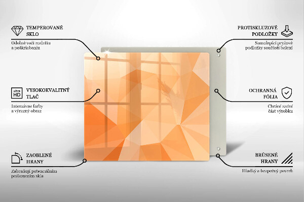 Protection plaque induction Fond géométrique