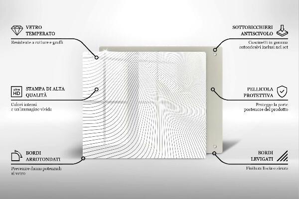 Protection plaque induction Modèle de lignes modernes