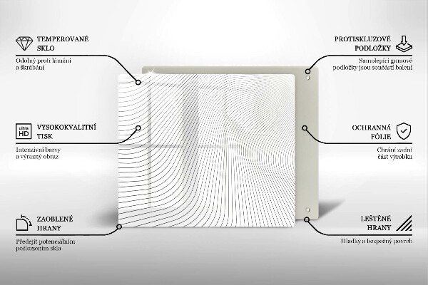 Protection plaque induction Modèle de lignes modernes