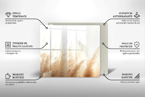 Protection plaque induction Herbe de la pampa