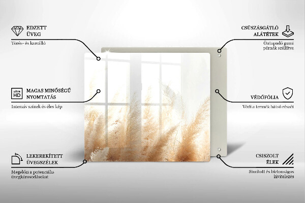 Protection plaque induction Herbe de la pampa