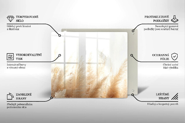 Protection plaque induction Herbe de la pampa