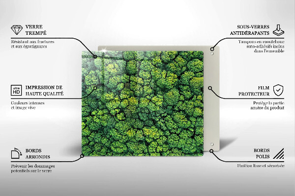 Protection plaque induction Plante de mousse naturelle