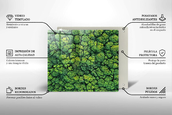 Protection plaque induction Plante de mousse naturelle