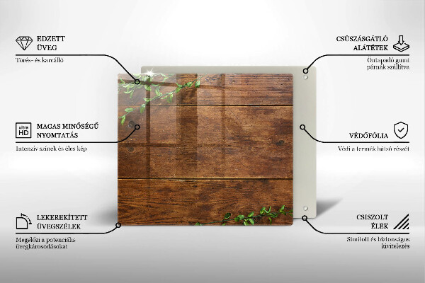 Protection plaque induction Planches et feuilles de bois