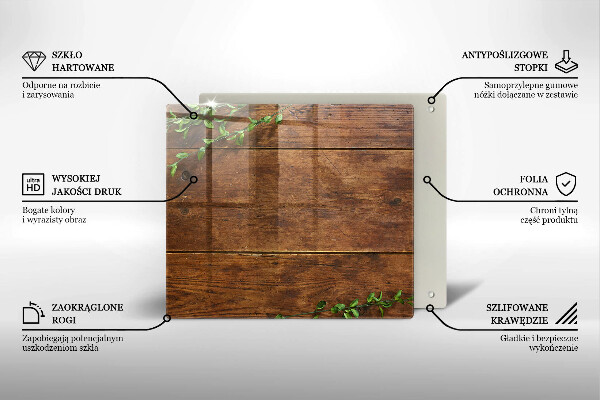 Protection plaque induction Planches et feuilles de bois