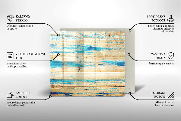 Protection plaque induction Planches de bois rétro