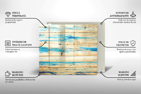 Protection plaque induction Planches de bois rétro