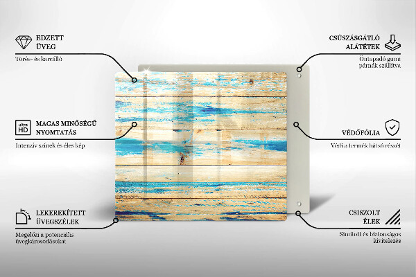 Protection plaque induction Planches de bois rétro