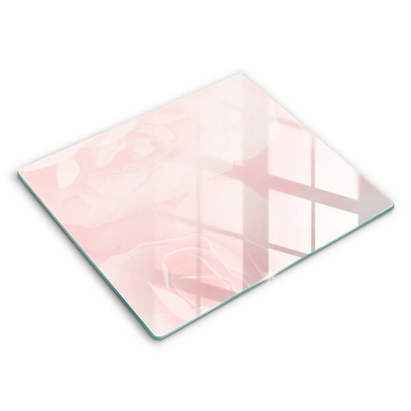 Protection plaque induction Fond de roses pastel