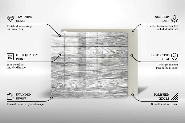 Protection plaque induction Vieilles planches de bois