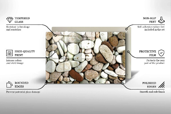 Protection plaque induction Fond de petites pierres