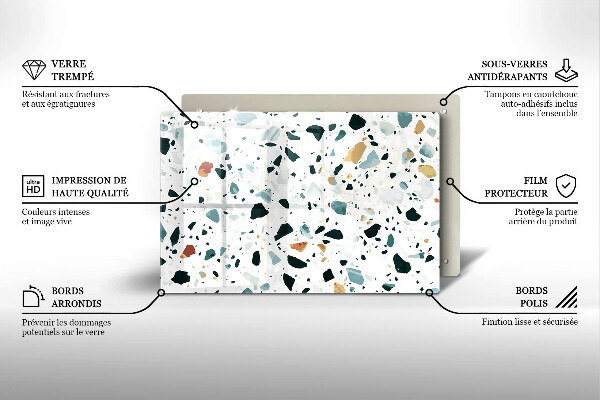 Cache plaque de cuisson Grès clair