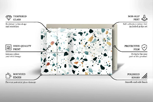 Cache plaque de cuisson Grès clair