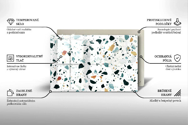 Cache plaque de cuisson Grès clair