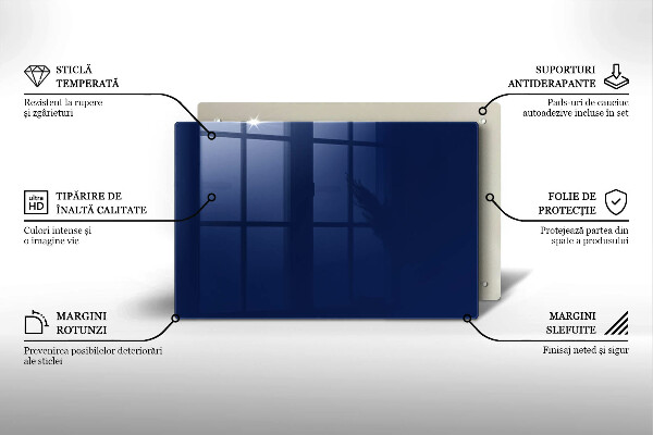 Protège plaque de cuisson Couleur bleue