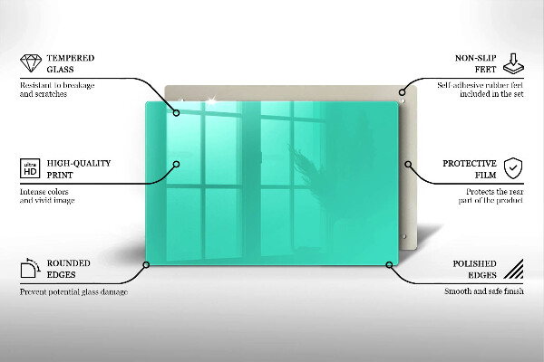 Protège plaque de cuisson Couleur verte