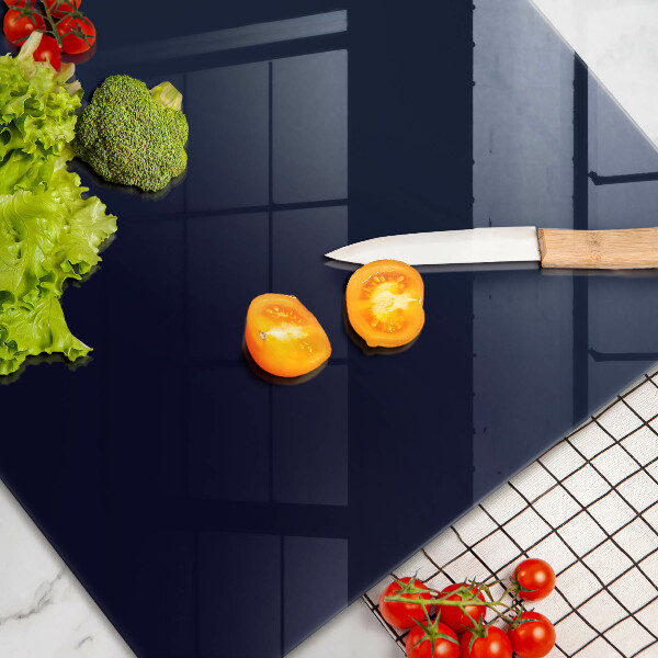 Protège plaque de cuisson bleu marine