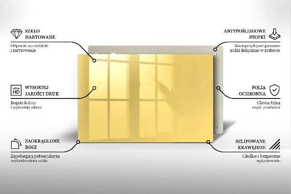 Protège plaque de cuisson Jaune