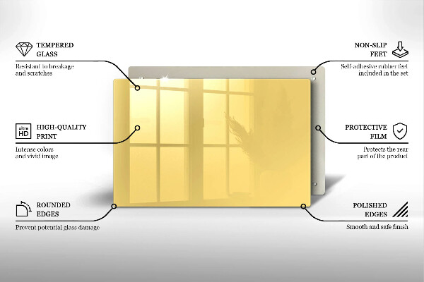 Protège plaque de cuisson Jaune