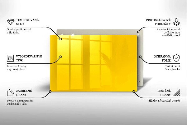 Protège plaque de cuisson Jaune
