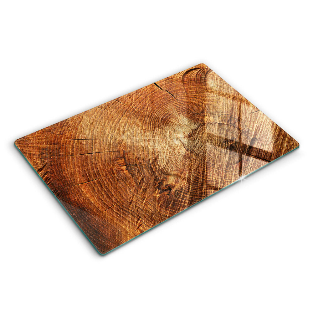 Protection plaque induction Grain de bois de l'arbre