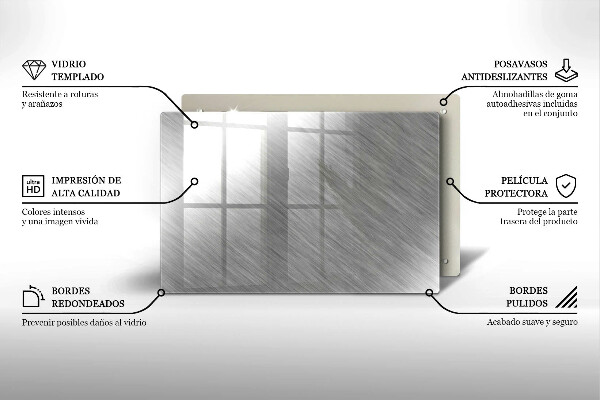 Protection plaque induction Fond de texture métallique