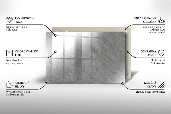 Protection plaque induction Fond de texture métallique