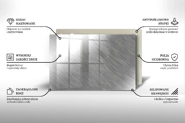 Protection plaque induction Fond de texture métallique