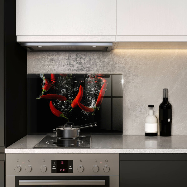 Protection plaque induction Piments dans l'eau