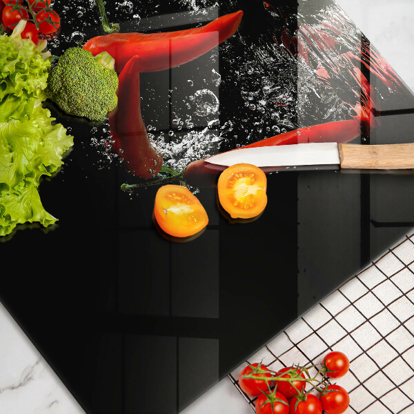 Protection plaque induction Piments dans l'eau