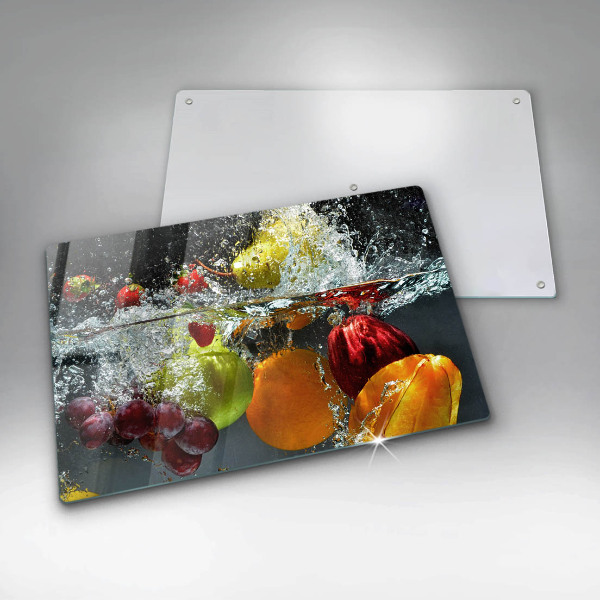 Protection plaque induction Fruits juteux dans l'eau