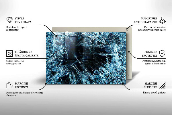 Protection plaque induction Structure de glace piquante