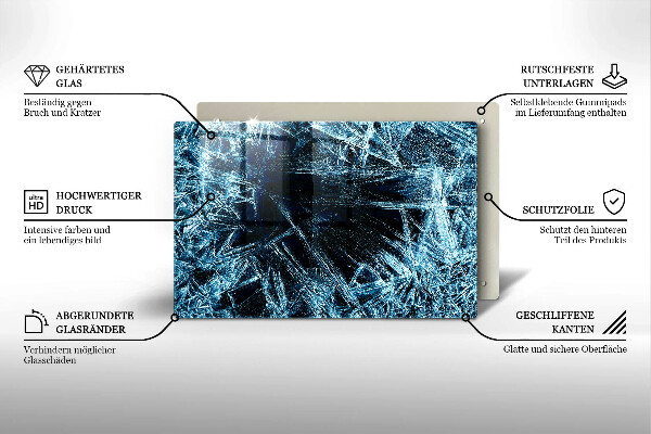 Protection plaque induction Structure de glace piquante