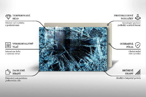 Protection plaque induction Structure de glace piquante