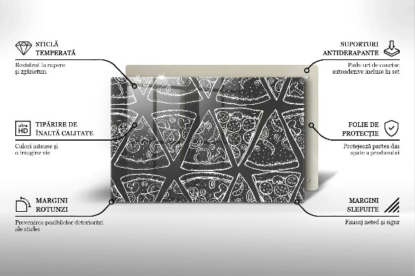 Protection plaque induction Illustration de pizza