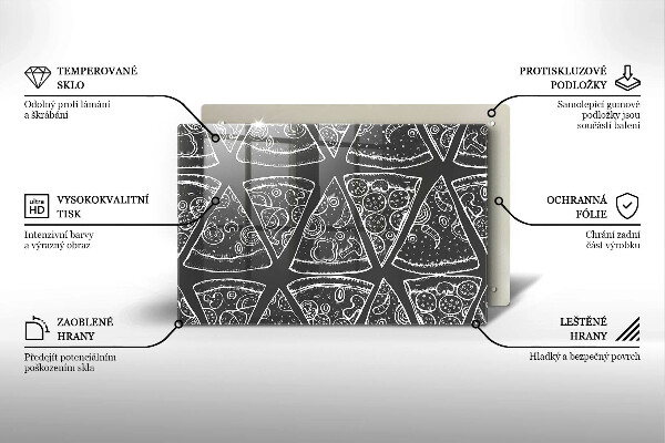 Protection plaque induction Illustration de pizza