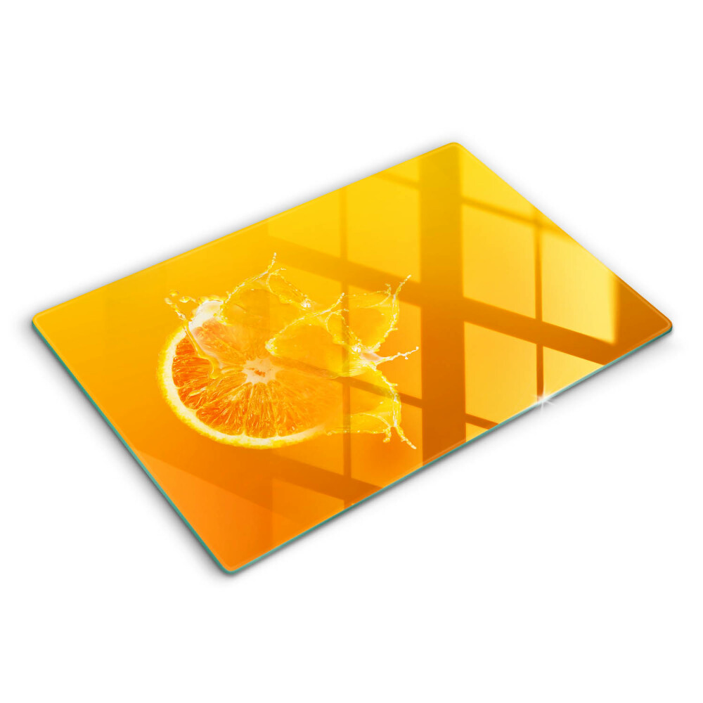 Protection plaque induction Fruit orange juteux
