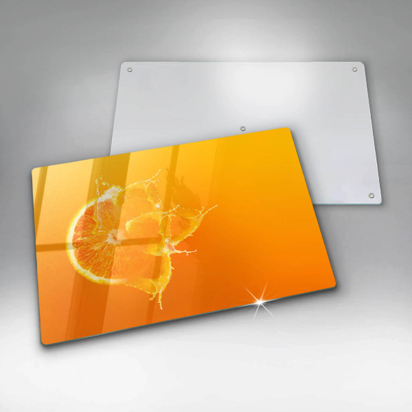 Protection plaque induction Fruit orange juteux