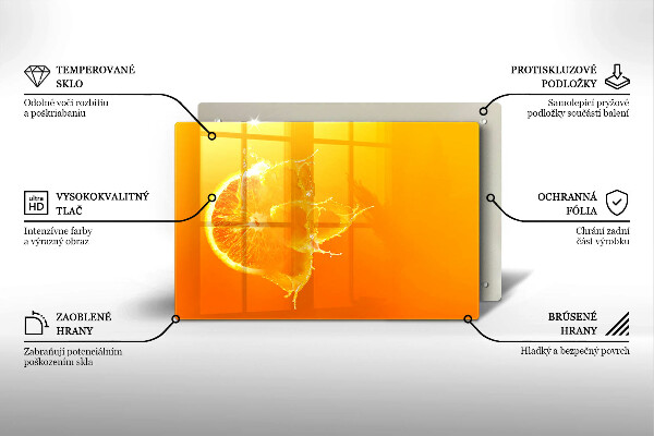 Protection plaque induction Fruit orange juteux