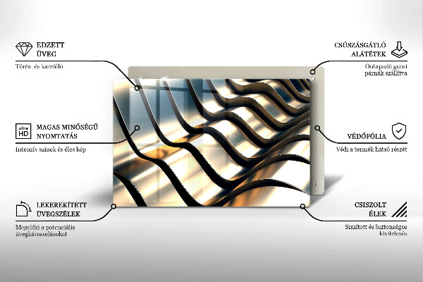 Protection plaque induction Formes métalliques 3D