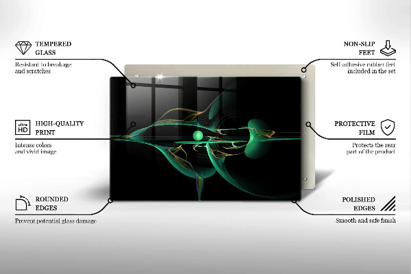 Protection plaque induction Abstraction moderne